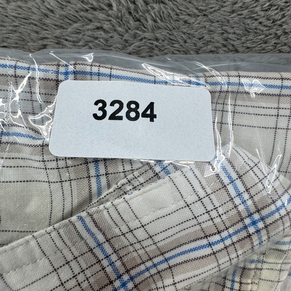 Wrangler Rugged Wear Plaid Short Sleeve Button Up Shirt Men - Picture 7 of 7